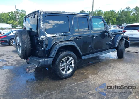 2020 Jeep Wrangler Unlimited Sahara 4X4 from USA, damaged, VIN 1C4HJXEG9LW119763